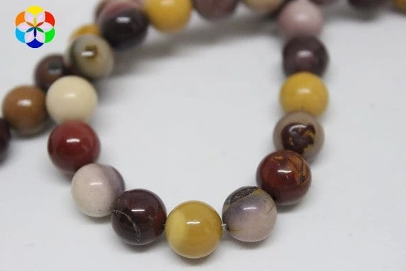 Jasper Taşı YARIM Dizi 8mm (9805) (18cm uzunluğundadır) ürün görseli 1