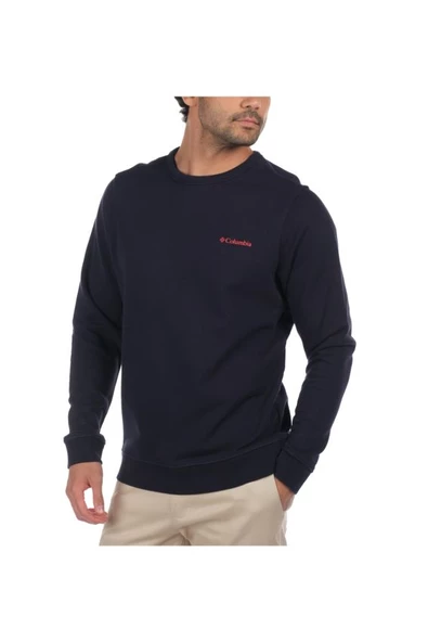 Columbia M CSC Basic Crew Erkek Lacivert Sweatshirt CS0204-472 ürün görseli 1