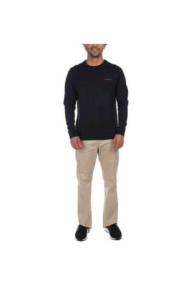 Columbia M CSC Basic Crew Erkek Lacivert Sweatshirt CS0204-472 - Resim 2