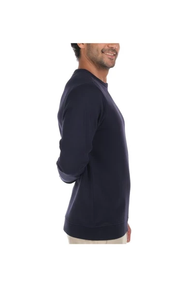 Columbia M CSC Basic Crew Erkek Lacivert Sweatshirt CS0204-472 - Resim 3