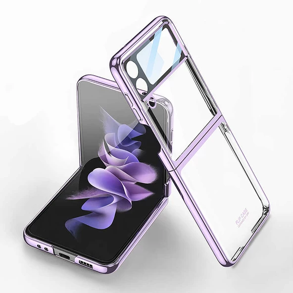 Galaxy Z Flip 4 Kılıf Zore Kıpta Lensli Kılıf ürün görseli 1