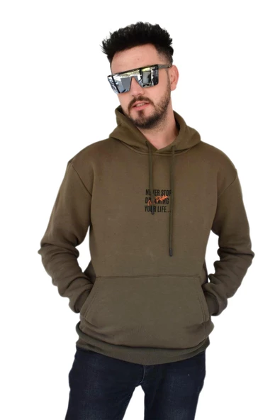 Erkek Oversize Kapüşonlu Sweatshirt 6742 BGL-ST02313 ürün görseli 1
