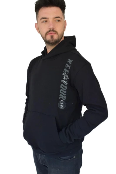 Erkek Oversize Kapüşonlu Sweatshirt 6746 BGL-ST02312 - Resim 6