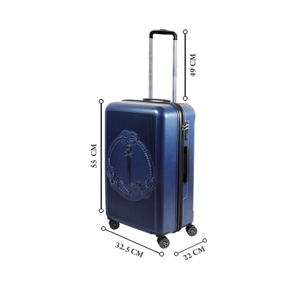 Biggdesign Ocean Lacivert Küçük Boy 20" Valiz - Resim 12