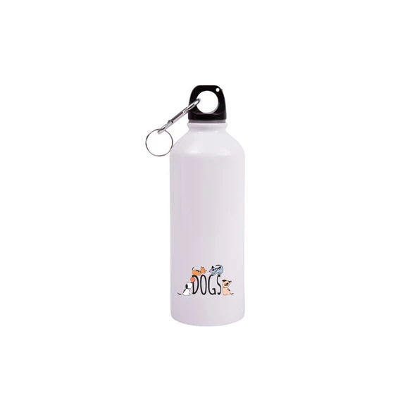 Biggdesign Dogs Karabinerli Alüminyum Matara 400 ml ürün görseli 1