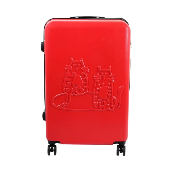 Biggdesign Cats Kırmızı Orta Boy 24" Valiz ürün görseli 1