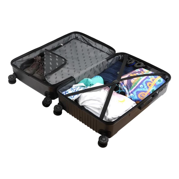 Biggdesign Ocean Gri Orta Boy 24" Valiz - Resim 7