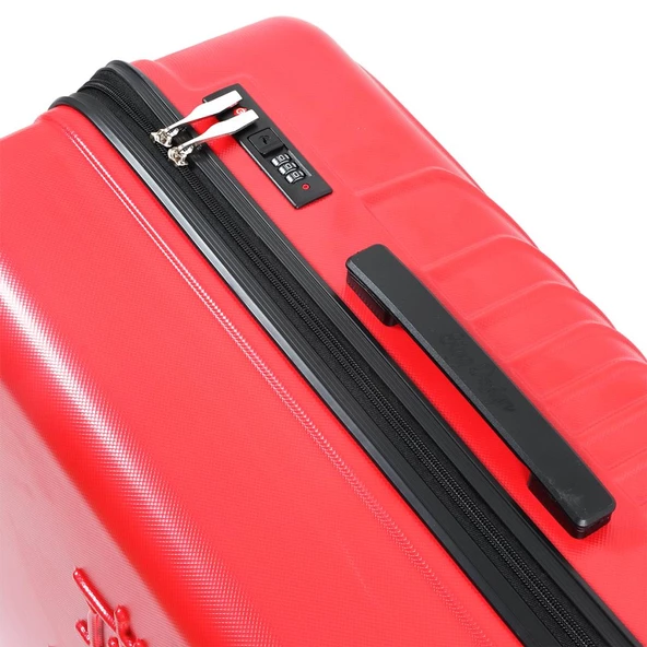 Biggdesign Cats Kırmızı Orta Boy 24" Valiz - Resim 5
