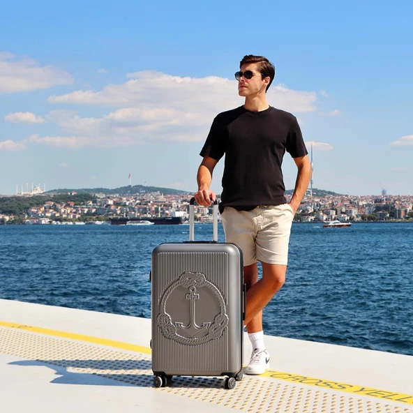 Biggdesign Ocean Gri Orta Boy 24" Valiz - Resim 11