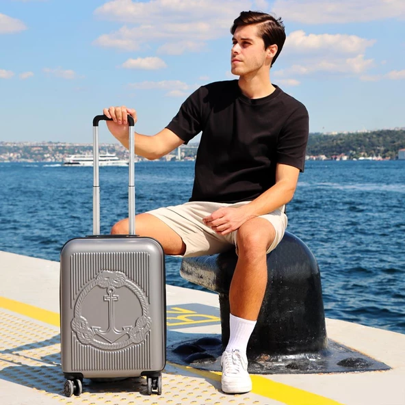 Biggdesign Ocean Gri Kabin Boy 20" Valiz - Resim 11