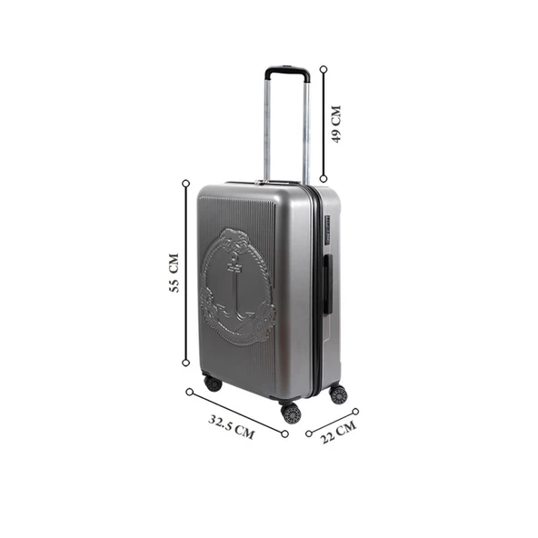 Biggdesign Ocean Gri Kabin Boy 20" Valiz - Resim 12