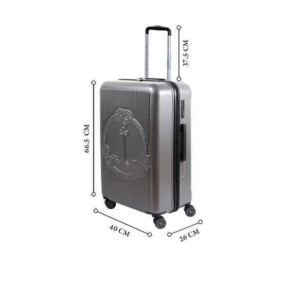 Biggdesign Ocean Gri Orta Boy 24" Valiz - Resim 12