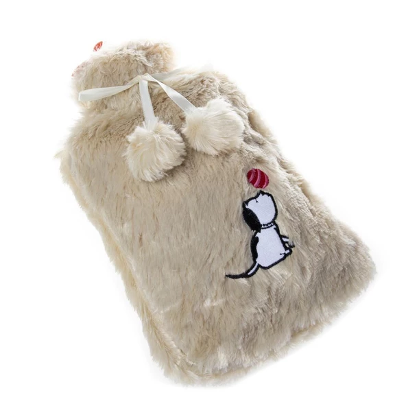 Biggdesign Dogs Bej Peluş Sıcak Su Torbası - Resim 5