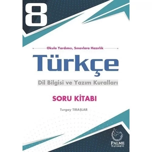 Palme Yayıncılık 8. Sınıf Türkçe Dil Bilgisi ve Yazım Kuralları Soru Kitabı ürün görseli 1