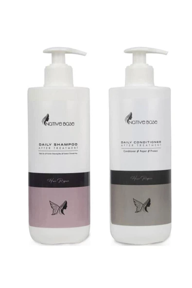 Nativebase Keratin Bakım Sonrası Devam Şampuanı 500 ml Devam Maskesi 500 ml ürün görseli 1