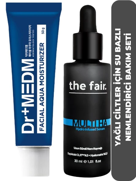 the fair. Yağlı Ciltler İçin Su Bazlı Nemlendirici Bakım Seti ürün görseli 1