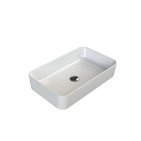 Turkuaz Cerastyle Hera Tezgah Üstü Lavabo 60x38 cm ürün görseli 1
