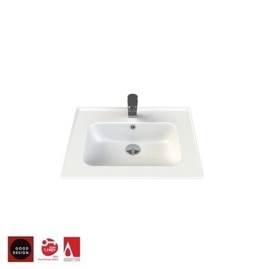 Turkuaz Cerastyle Blue Etajer Uyumlu  (Damlalıklı)  Lavabo 65*47cm ürün görseli 1