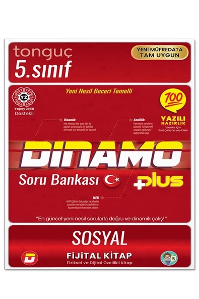 5. Sınıf Sosyal Bilgiler Dinamo Soru Bankası - Tonguç Yayınları ürün görseli 1