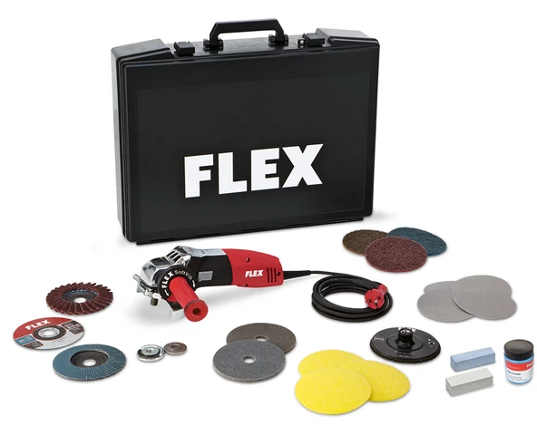 Flex LE14-7125SET 1400W İnox (Paslanmaz) İçin Avuç Taşlama Seti ürün görseli 1