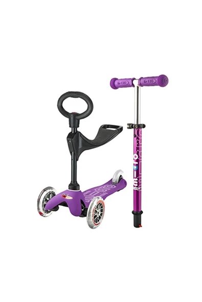 Micro Mini Micro Scooter 3 In 1 Deluxe Purple Mmd012 - Resim 6