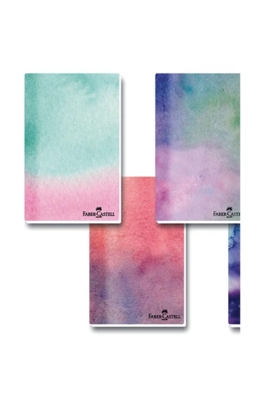 Faber-castell A-5 Not Defteri Watercolors Karton Kapak 4 Lü Set ürün görseli 1