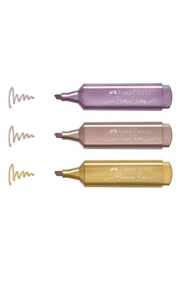 Faber Castell Simli Metalik Işaretleme Kalemi 3 Renk Set 15 46 40 ürün görseli 1