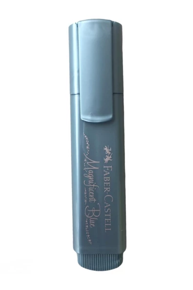 Faber-Castell Fosforlu Kalem 46 Metalik Mavi ürün görseli 1