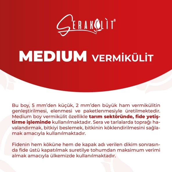 Serakülit Vermikülit - Medium 100 Litre - Resim 4