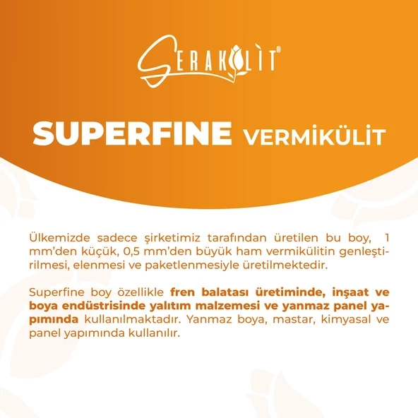Serakülit Vermikülit - Superfine 10 Litre - Resim 4