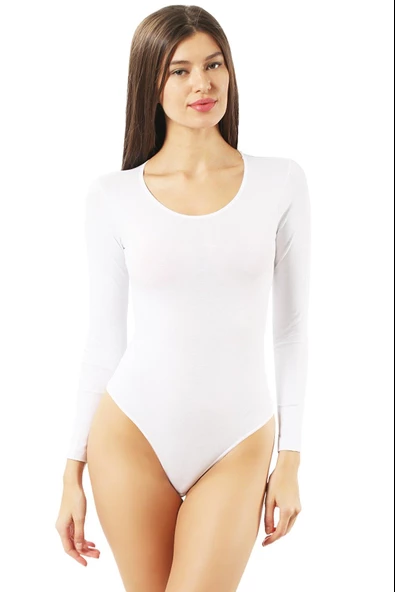 LADON VİSKON PENYE LİKRALI GENİŞ YAKA KANCALI BODY 203 ürün görseli 1