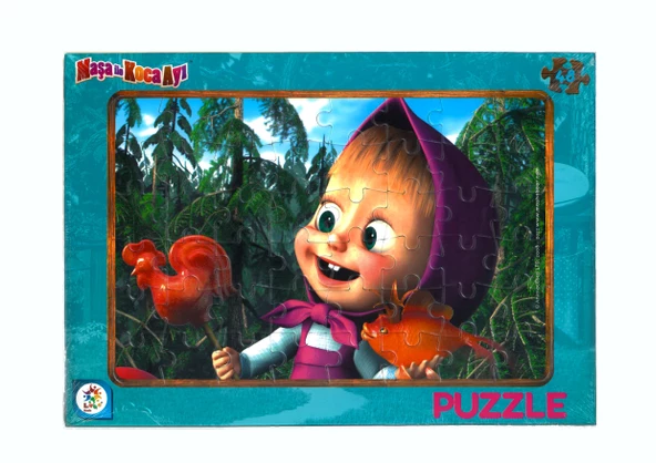 Maşa İle Koca Ayı Lisanslı Frame Puzzle/yapboz (48 Parça) ürün görseli 1