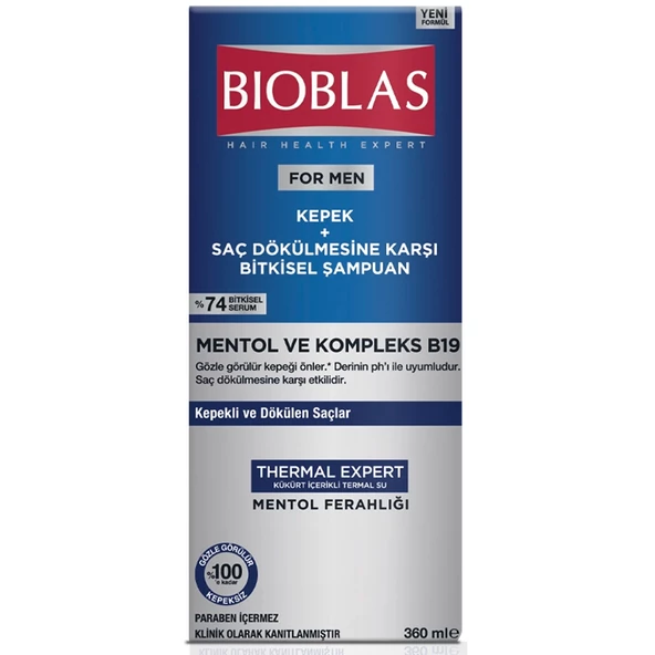 Bioblas For Men Kepek Ve Saç Dökülmesine Karşı Şampuan 360 ml ürün görseli 1