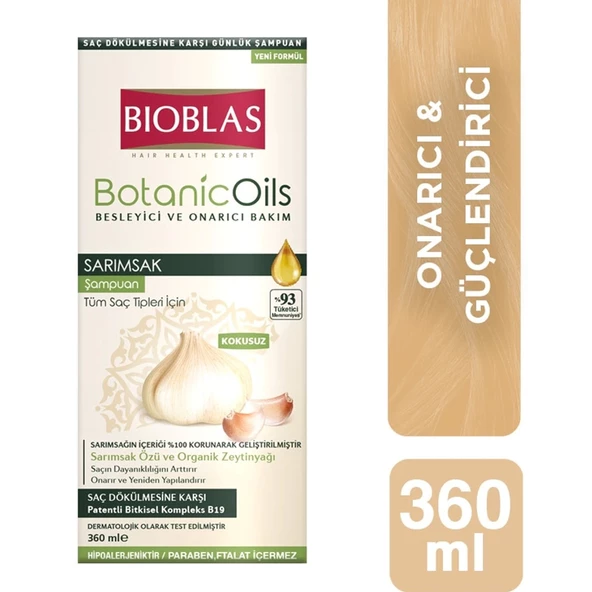Bioblas Botanic Oils Sarımsak Şampuanı 360 ml - Resim 2