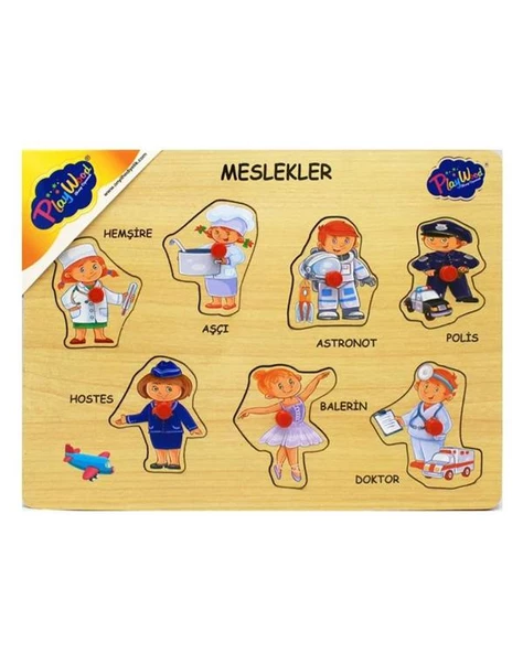 Ahşap Tutmalı Meslekler 2 ONY164 Playwood ürün görseli 1