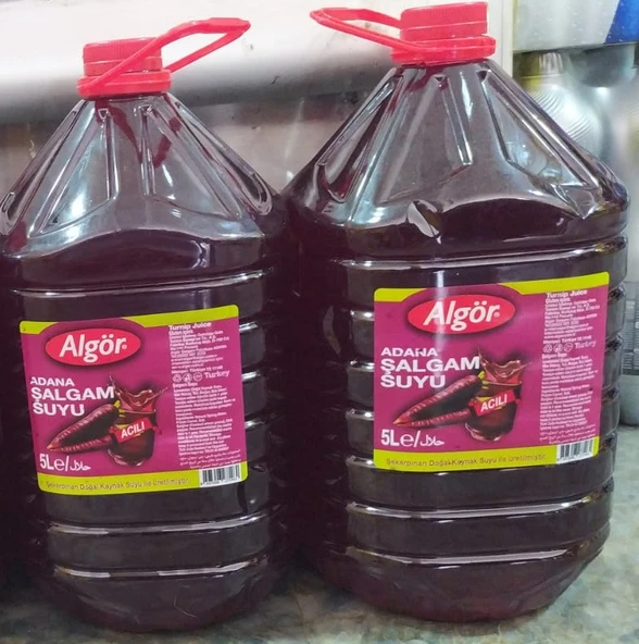 ALGÖR Şalgam Suyu 5 Lt Acı 2 Li Ambalaj Toplam 10lt ürün görseli 1