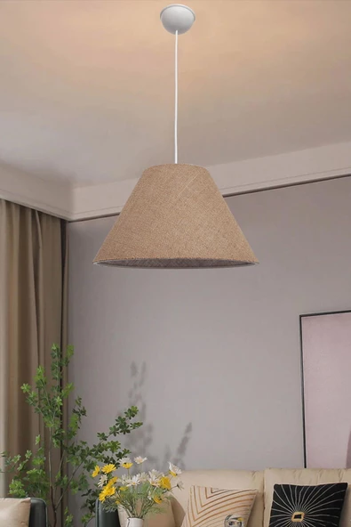 D-light Keten Tekli Sarkıt Avize ürün görseli 1