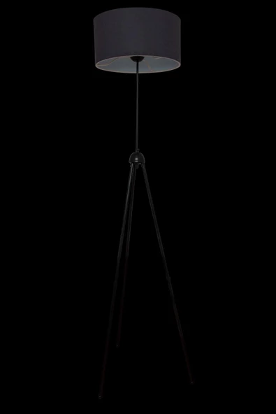 D-light Silindir Başlıklı Antrasit Metal Lambader - Resim 3
