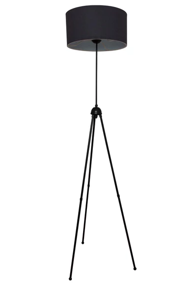 D-light Silindir Başlıklı Antrasit Metal Lambader - Resim 2