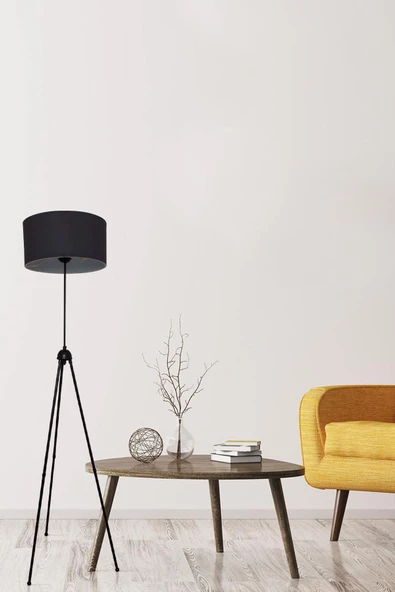 D-light Silindir Başlıklı Antrasit Metal Lambader ürün görseli 1