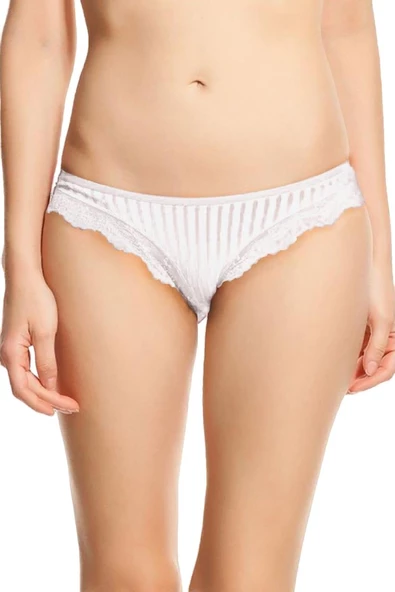 X LADY DANTELLİ TRANSPARAN KADIN KÜLOT 500 - Resim 2