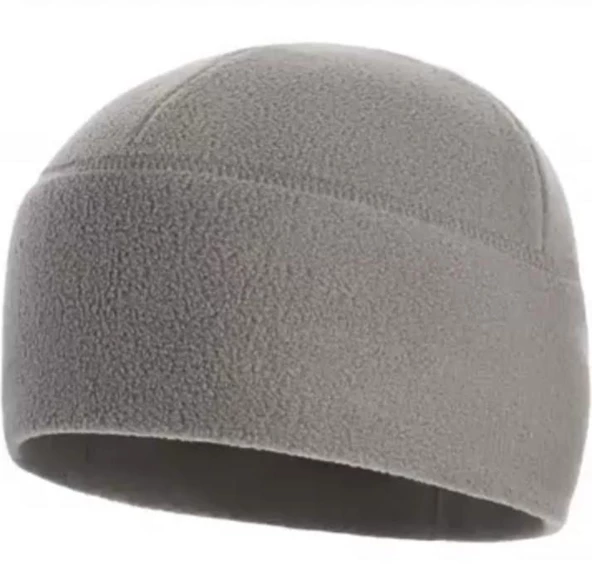 Unisex Polar Bere Kışlık  Bere  Gri ürün görseli 1