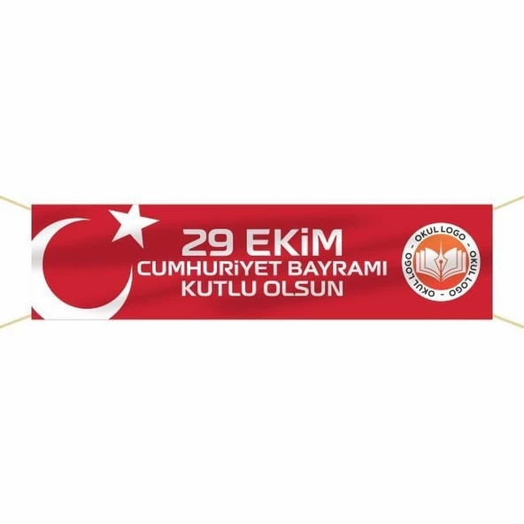 29 Ekim Cumhuriyet Bayramı Pankartı - 001 ürün görseli 1