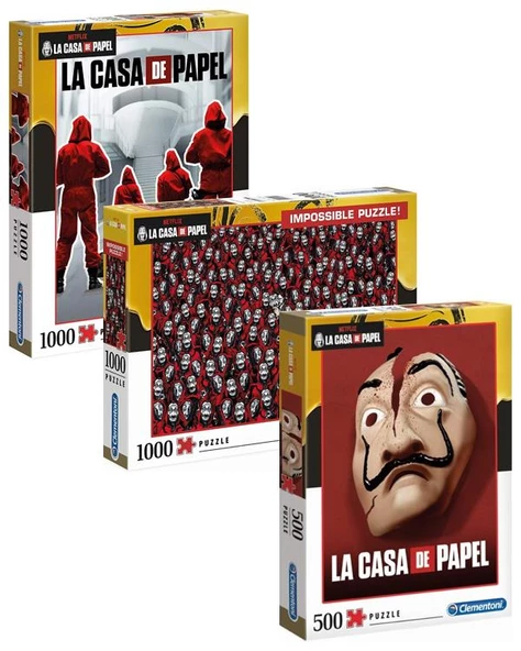 Clementoni La Casa De Papel 3lü Puzzle Seti ürün görseli 1