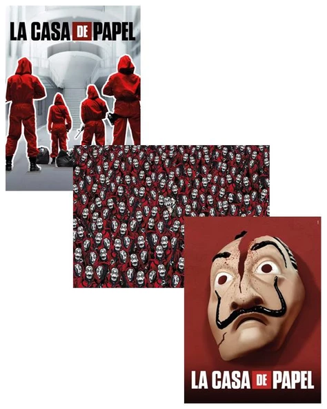 Clementoni La Casa De Papel 3lü Puzzle Seti - Resim 2
