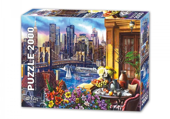 Star Oyun Uyumayan Şehir Brooklyn 2000 Parça Puzzle ürün görseli 1
