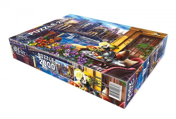 Star Oyun Uyumayan Şehir Brooklyn 2000 Parça Puzzle - Resim 3
