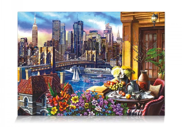Star Oyun Uyumayan Şehir Brooklyn 2000 Parça Puzzle - Resim 2