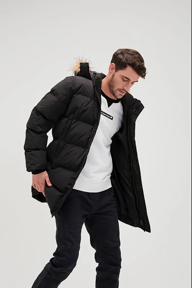 Bad Bear Erkek Siyah Mont Pathfınder Coat 20.02.13.001-C01 ürün görseli 1
