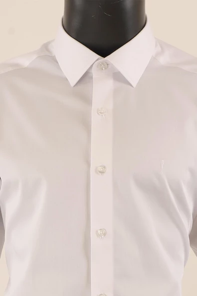 Uzul Kol Slim Fit Gömlek - Resim 4